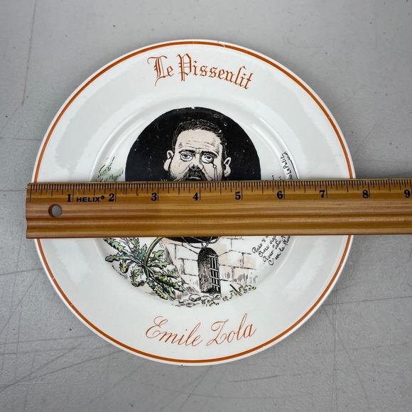 Vintage Alfred Le Petit Plate Le Pissenlit Emile Lola Exposition Universele 1889 - Picture 12 of 12